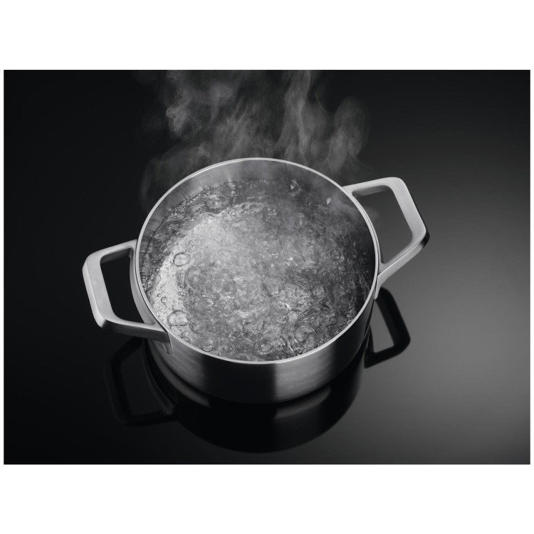 Refurbished AEG 8000 Series HDB95623NB 90cm Dual Fuel 2 Induction Zones and 2 Burner Gas Hob