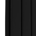 Riace Midnight Black Horizontal Flat Designer Radiator 600x1020mm Double Panel 3856 BTU