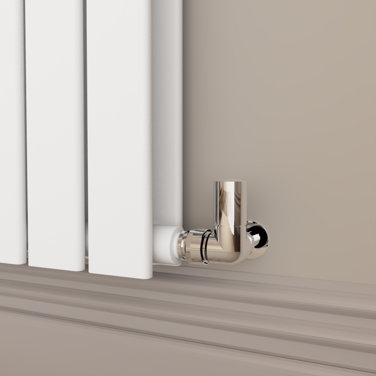 Riace White Horizontal Flat Designer Radiator 800x1020mm Double Panel 4948 BTU