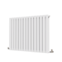 Riace White Horizontal Flat Designer Radiator 800x1020mm Double Panel 4948 BTU