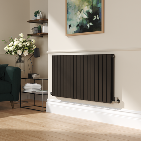 Richter Radiator Riace Russet Horizontal Flat Designer Radiator 600x1156mm Double Panel ...