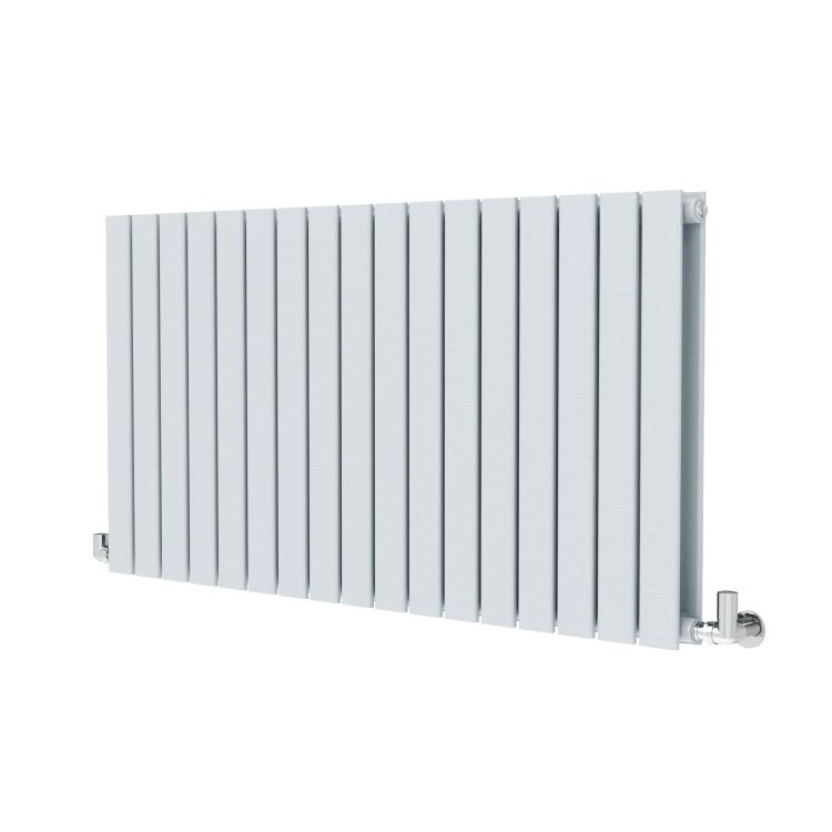 Riace Salt & Pepper Horizontal Flat Designer Radiator 600x1156mm Double Panel 4370 BTU