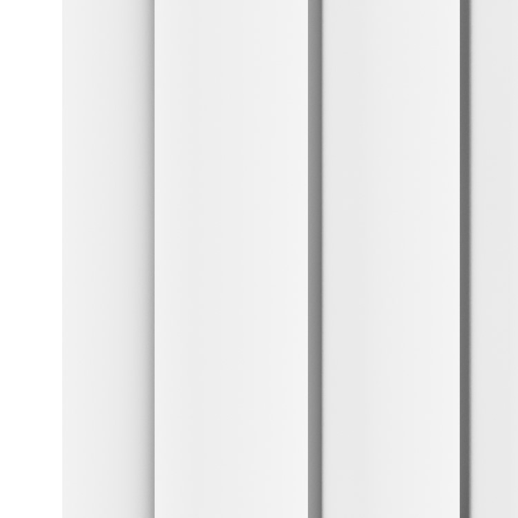 GRADE A1 - Sorrento White Horizontal Oval Designer Radiator 600x1593mm Double Panel 6478 BTU