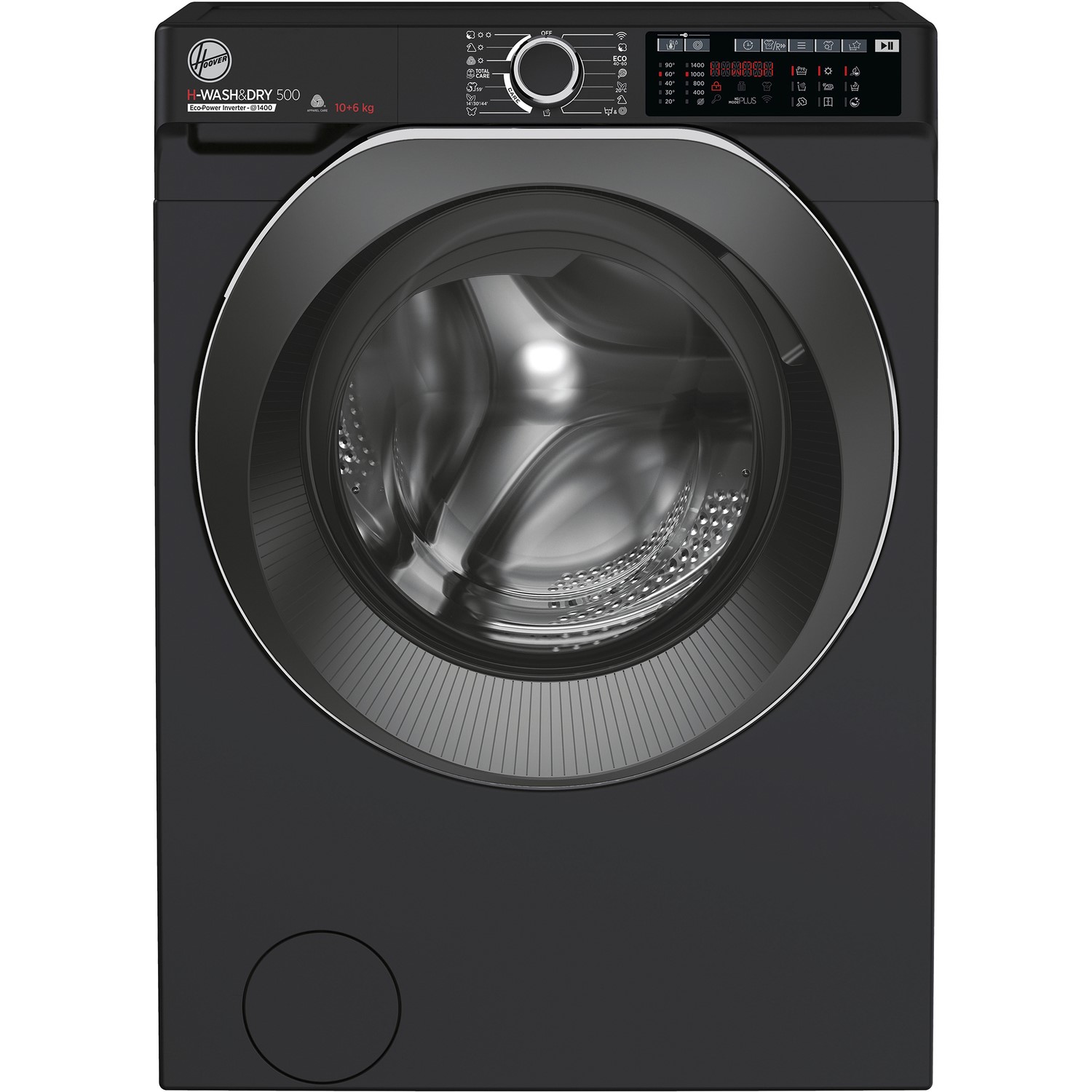 Hoover Black Hd4106ambcb/1-80 H-Wash 500 10Kg Wash 6Kg Dry 1400Rpm Freestanding Washer Dryer - Size 60