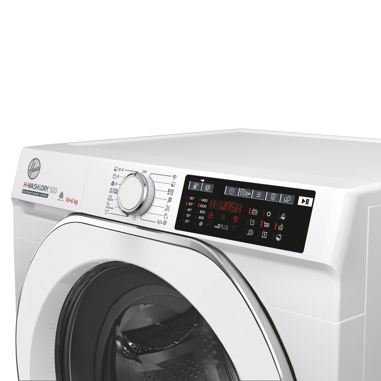 Refurbished Hoover H-Wash 500 HD4106AMC/1-80 Freestanding 10/6KG 1400 Spin Washer Dryer White