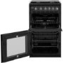 Hotpoint HD5G00CCBK 50cm Double Cavity Gas Cooker with Lid - Black