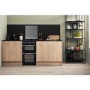 Hotpoint HD5G00CCBK 50cm Double Cavity Gas Cooker with Lid - Black