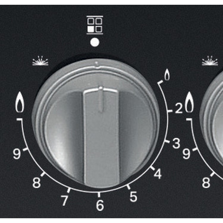 Hotpoint HD5G00CCBK 50cm Double Cavity Gas Cooker with Lid - Black