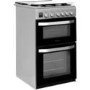 Hotpoint 50cm Double Cavity Gas Cooker with Lid - Silver