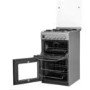Hotpoint 50cm Double Cavity Gas Cooker with Lid - Silver