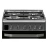 GRADE A2 - Hotpoint HD5G00CCX 50cm Double Cavity Gas Cooker - Stainless Steel