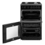 GRADE A3 - Hotpoint HD5G00KCB 50cm twin cavity Gas Cooker - Black