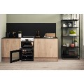 Refurbished Hotpoint HD5V93CCW 50cm Double Oven Electric Cooker with Ceramic Hob White