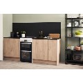 Refurbished Hotpoint HD5V93CCW 50cm Double Oven Electric Cooker with Ceramic Hob White