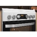 Refurbished Hotpoint HD5V93CCW 50cm Double Oven Electric Cooker with Ceramic Hob White