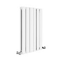 Riace White Horizontal Flat Designer Radiator 600x408mm Double Panel 1542 BTU