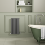 Riace Anthracite Horizontal Flat Designer Radiator 800x408mm Double Panel 1542 BTU