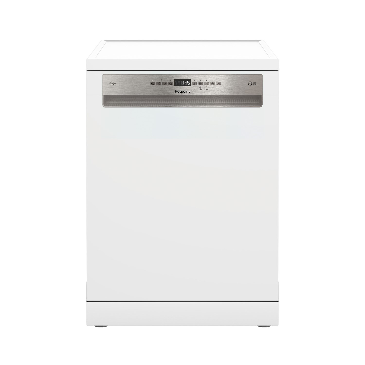 Hotpoint Maxi Space Full Size Dishwasher - 3D Zone, D-Rated, 15 place setting Freestanding White