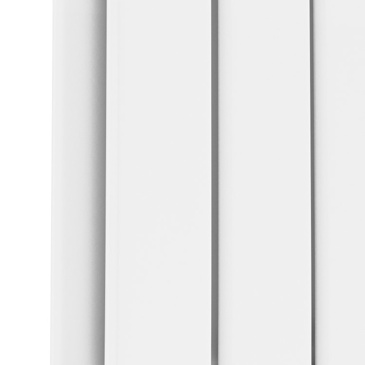 GRADE A3 - Riace White Horizontal Flat Designer Radiator 600x612mm Double Panel 2313 BTU