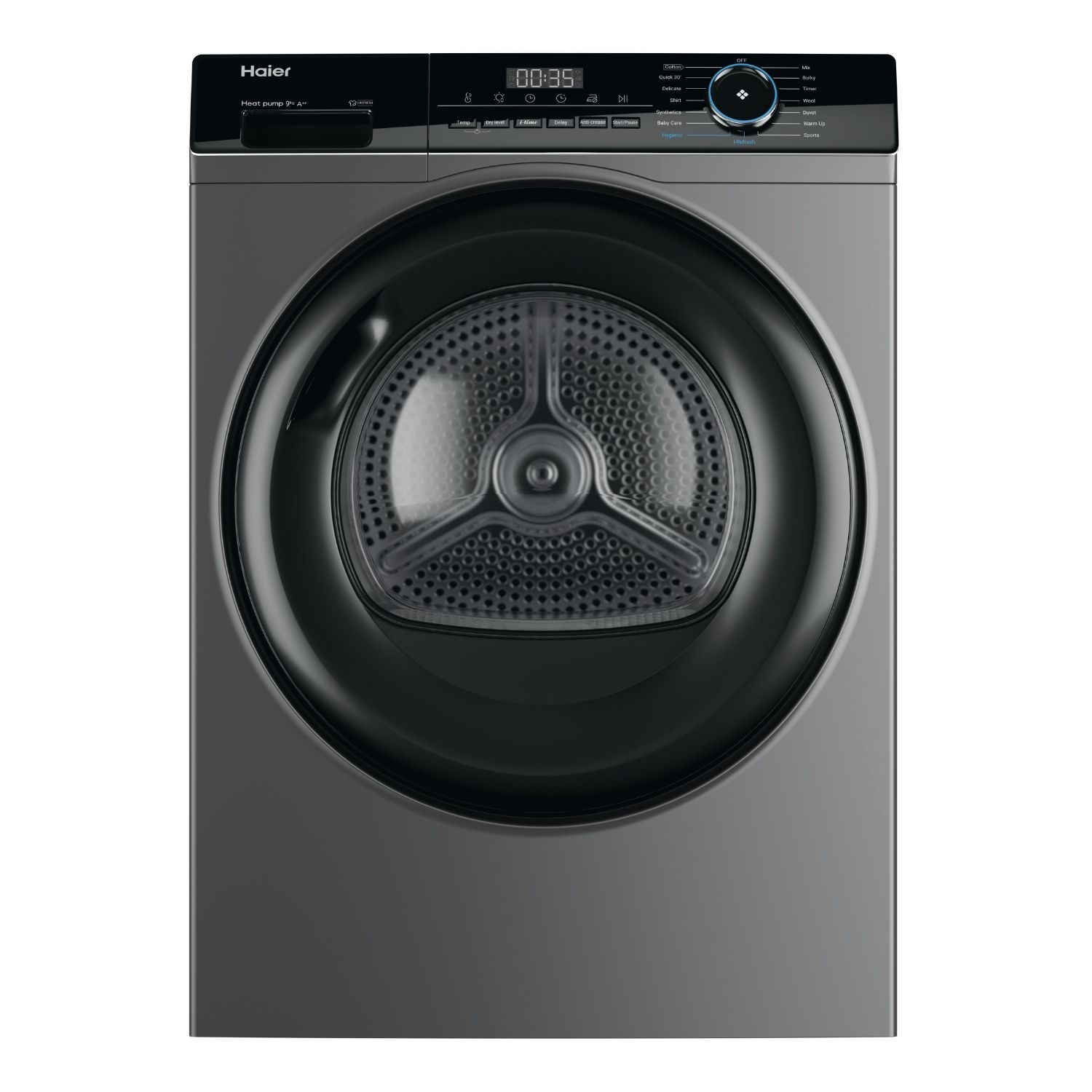 Haier 939 Series 3 9kg Heat Pump Tumble Dryer - Graphite