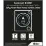 Haier 979  iPro Series 7 9kg Heat Pump Tumble Dryer - Graphite 