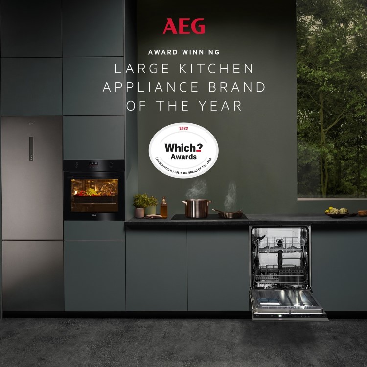 AEG 88cm Hybrid 4 Zone Induction Hob with Gas Wok Burner