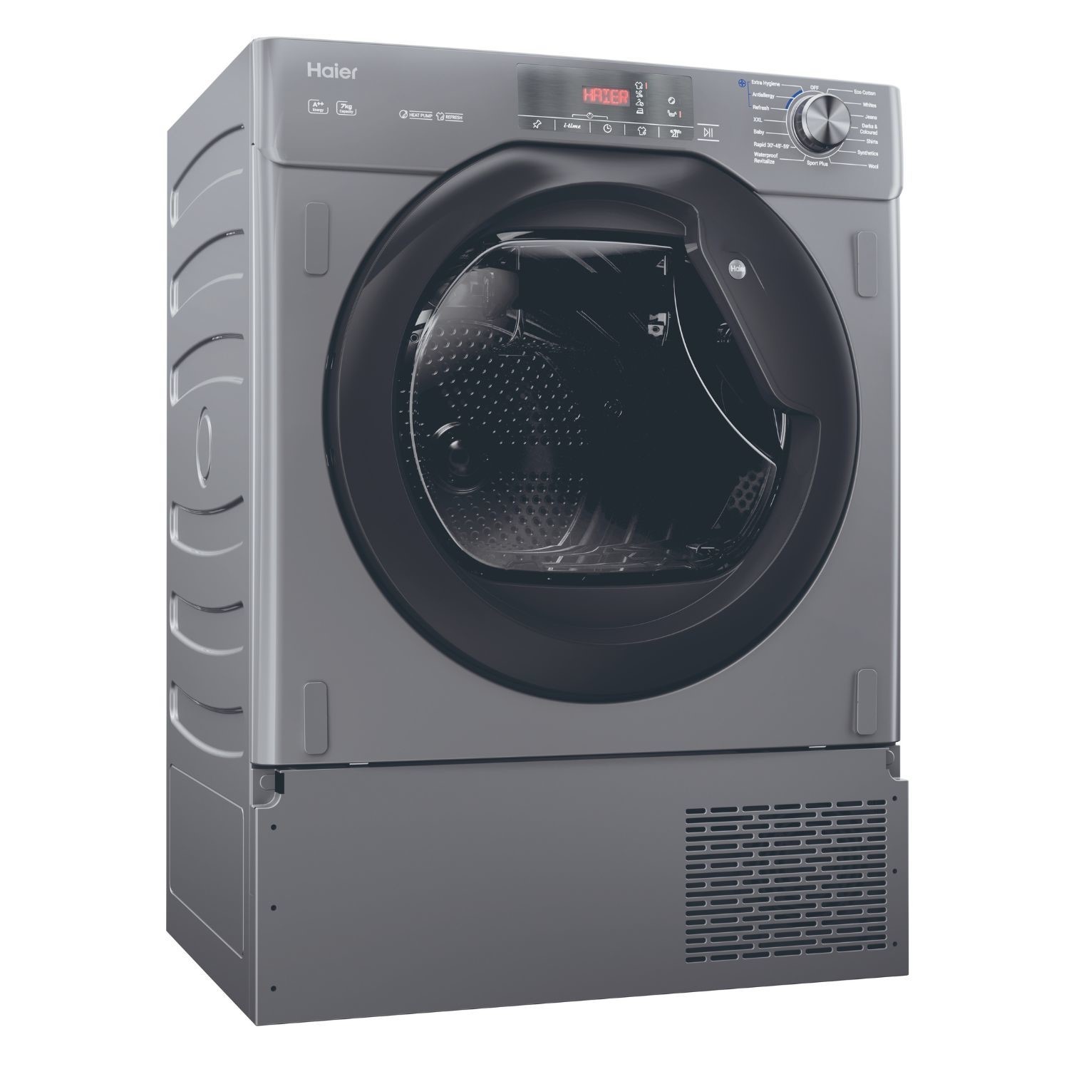 Haier HDB4 H7A2TBERX80 Integrated Heat Pump Dryer 7kg Capacity A++ Energy Efficiency Anthracite/Black - Image 5