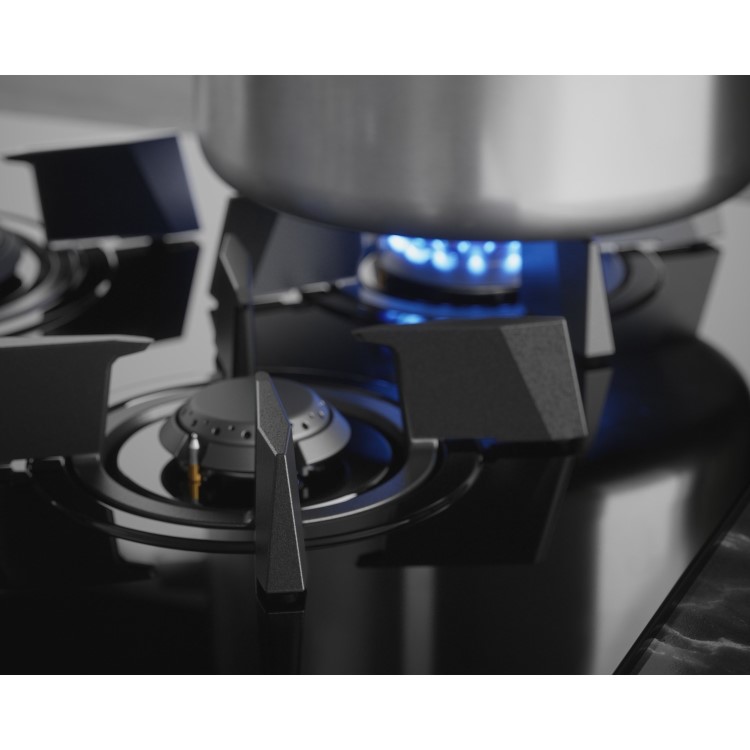 Refurbished AEG 8000 Series HDB95623NB 90cm Dual Fuel 2 Induction Zones and 2 Burner Gas Hob