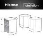 Hisense 50cm Electric Cooker with Air Fry - White
