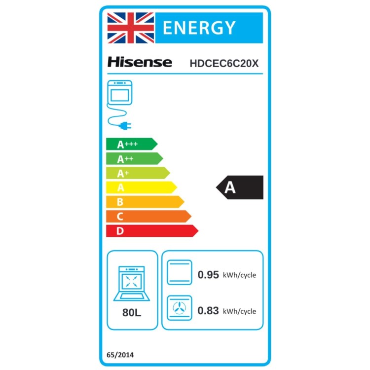 Hisense 60cm Electric Cooker - Stainless Steel