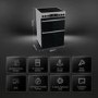 Hisense 60cm Electric Cooker - Stainless Steel