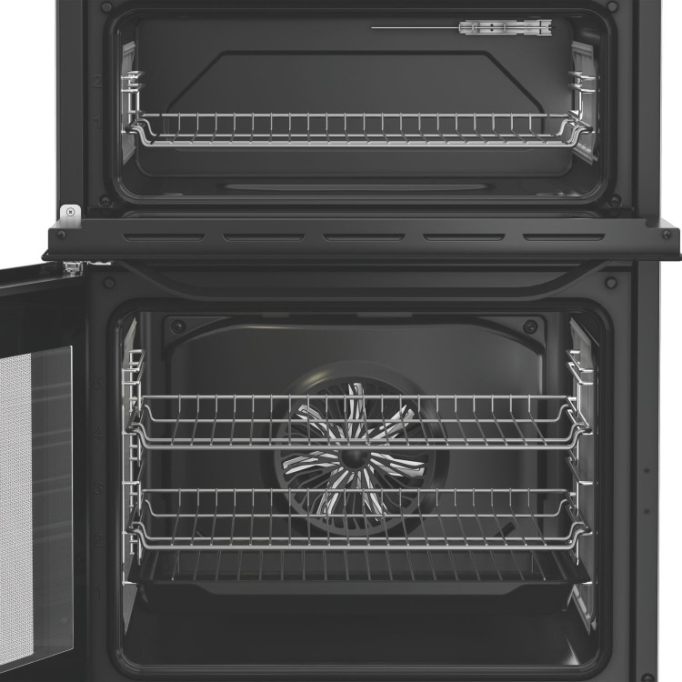 Hotpoint 60cm Dual Fuel Cooker - Black