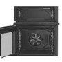Hotpoint 60cm Dual Fuel Cooker - Black