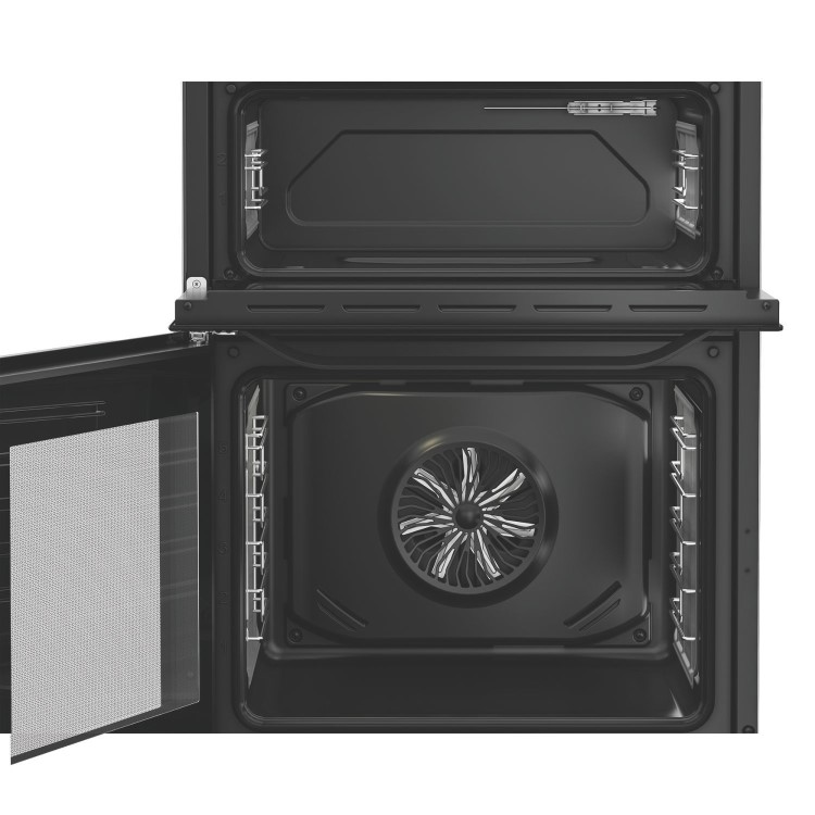Hotpoint 60cm Dual Fuel Cooker - Black