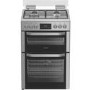Hotpoint 60cm Dual Fuel Cooker - Stainless steel