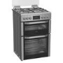 Hotpoint 60cm Dual Fuel Cooker - Stainless steel