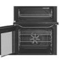 Hotpoint 60cm Dual Fuel Cooker - Stainless steel