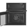 Hotpoint 60cm Dual Fuel Cooker - Stainless steel