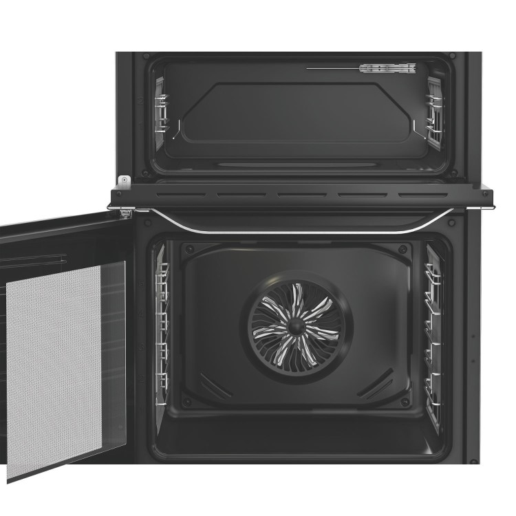 Hotpoint 60cm Dual Fuel Cooker - Stainless steel
