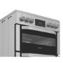 Hotpoint 60cm Dual Fuel Cooker - Stainless steel