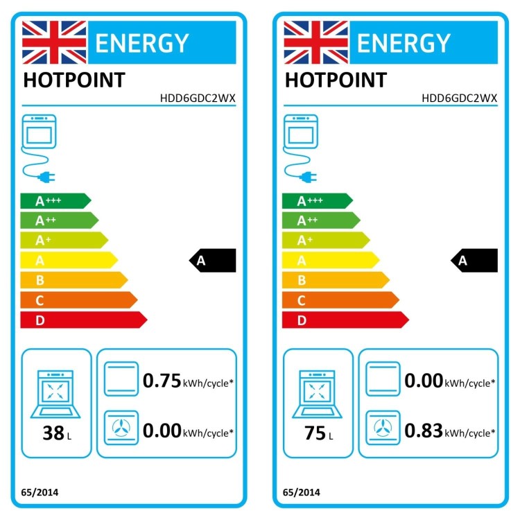 Hotpoint 60cm Dual Fuel Cooker - Stainless steel