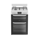 HDD6GDC2W Hotpoint 60cm Dual Fuel Cooker - White