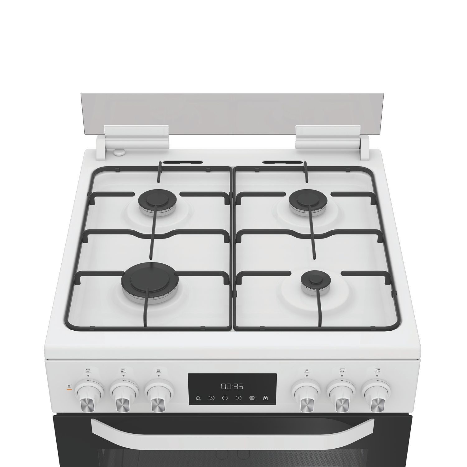Hotpoint 60cm Dual Fuel Cooker With Glass Lid White HDD6GDC2W hotpoint-60cm-dual-fuel-cooker-with-glass-lid-white-hdd6gdc2w