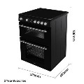 Hisense 60cm Electric Cooker - Black