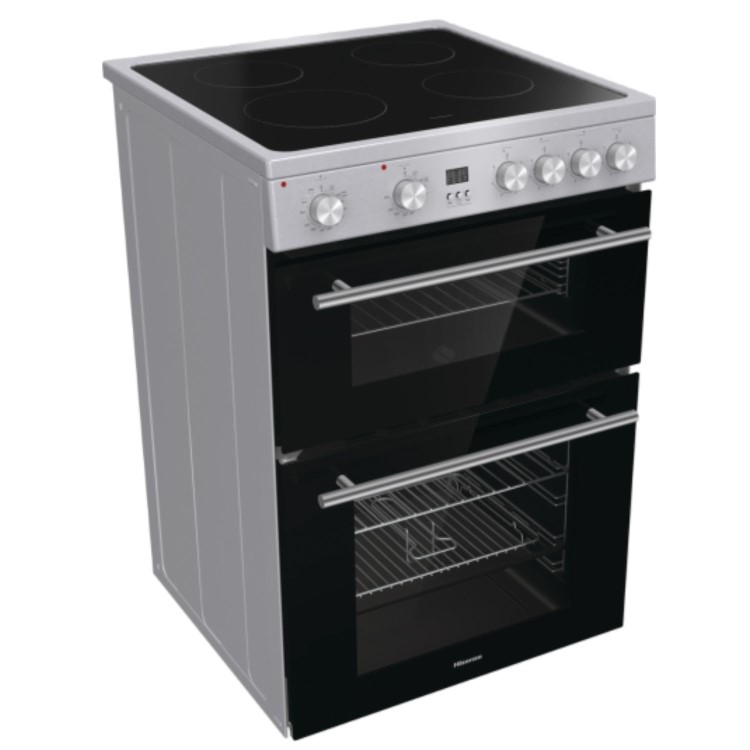 Hisense 60cm Electric Cooker - Stainless Steel