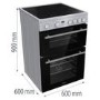 Hisense 60cm Electric Cooker - Stainless Steel