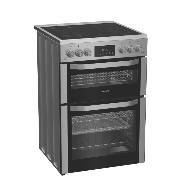 Hotpoint 60cm Electric Cooker - Stainless steel