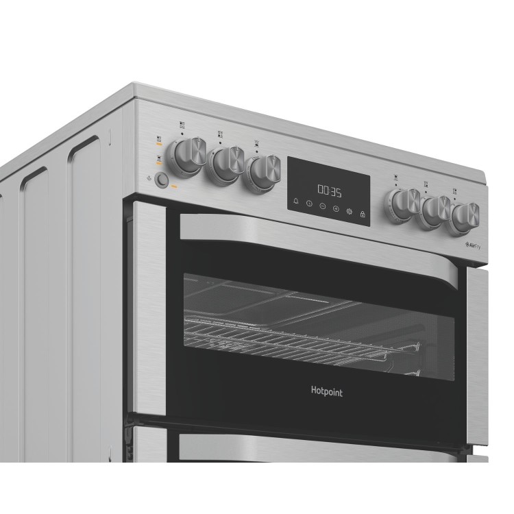 Hotpoint 60cm Electric Cooker - Stainless steel