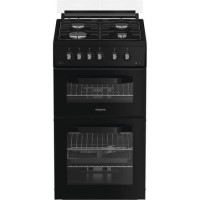Hotpoint 50cm Gas Cooker - Black