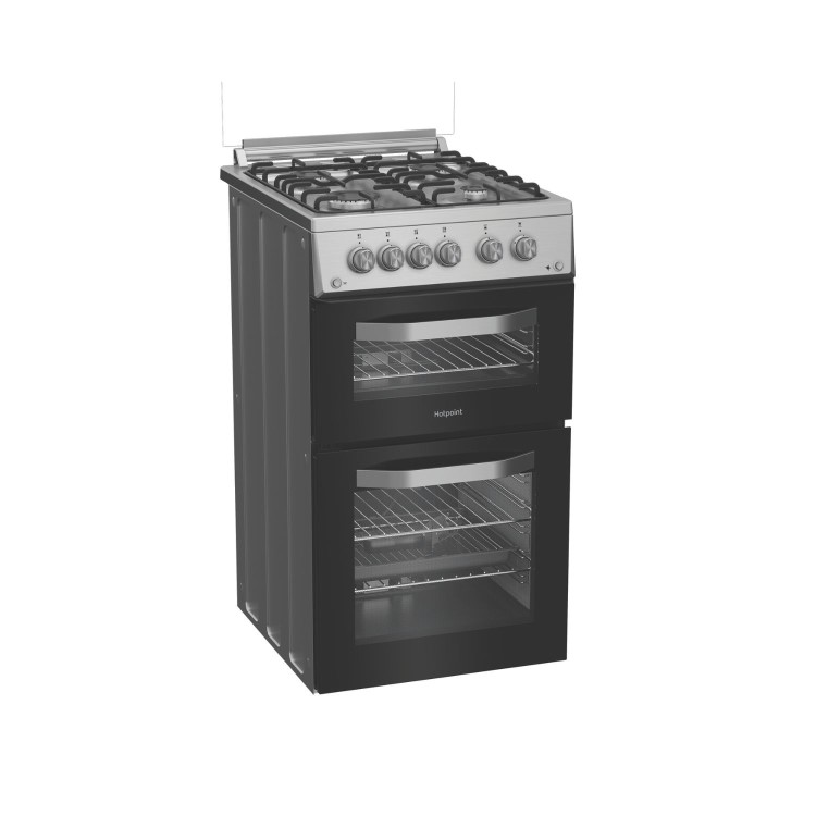Hotpoint 50cm Gas Cooker - Stainless Steel